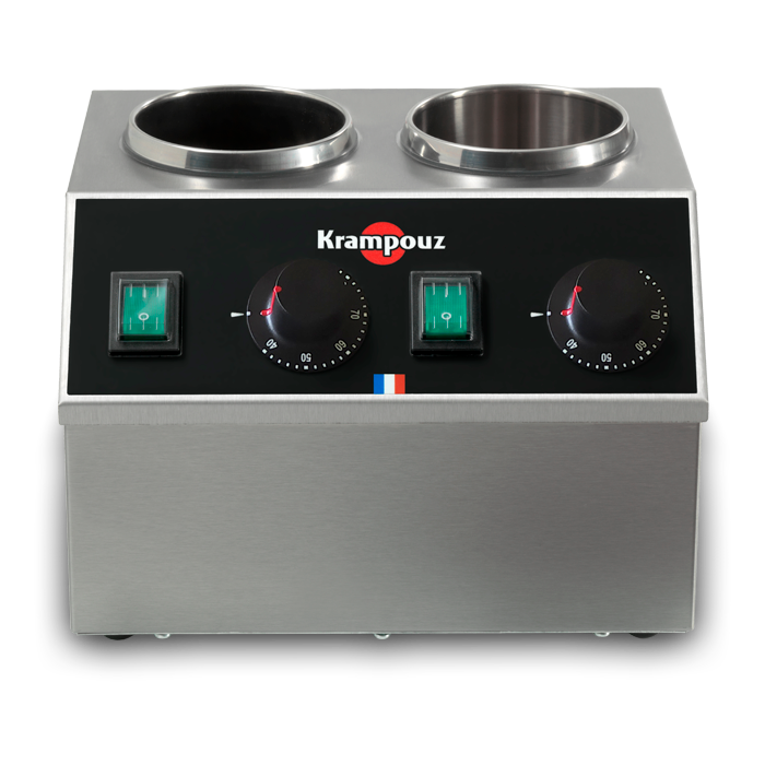 Chauffe chocolat chauffe sauce professionnel double Krampouz