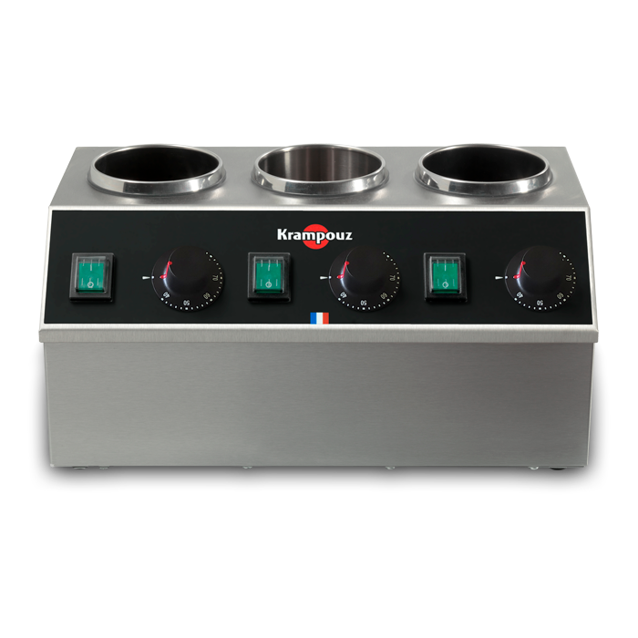 Chauffe chocolat chauffe sauce professionnel triple Krampouz
