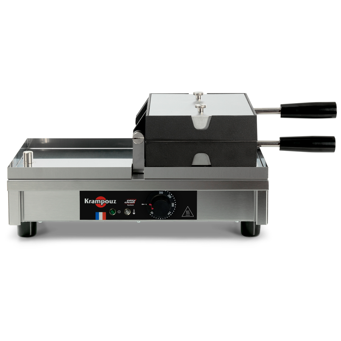 Gaufrier professionnel électrique 5x7 Bruxelles 180° simple G/D Krampouz