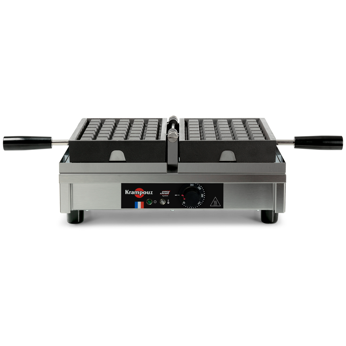 Gaufrier professionnel électrique 5x7 Bruxelles 180° simple G/D Krampouz