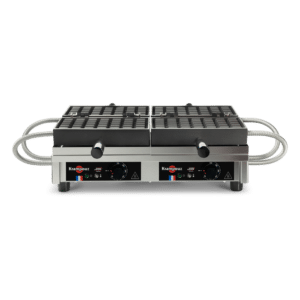 Gaufrier 5x7 Bruxelles 180° double - WECADBAO