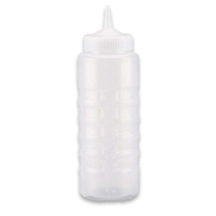 Bouteille en plastique avec un bec verseur